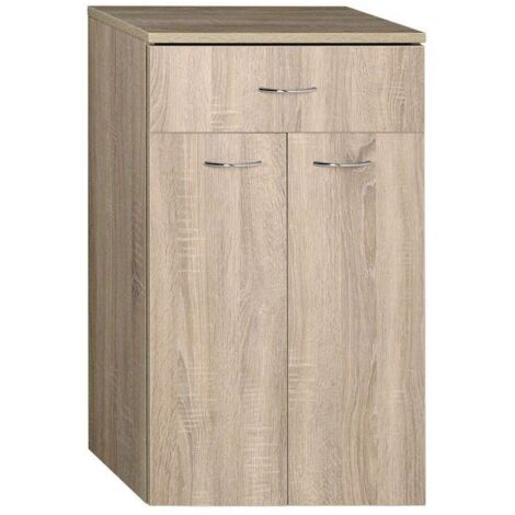 ZOJA/KERAMIA FRESH Unité de stockage inférieure 50x78x29cm, placage de chêne