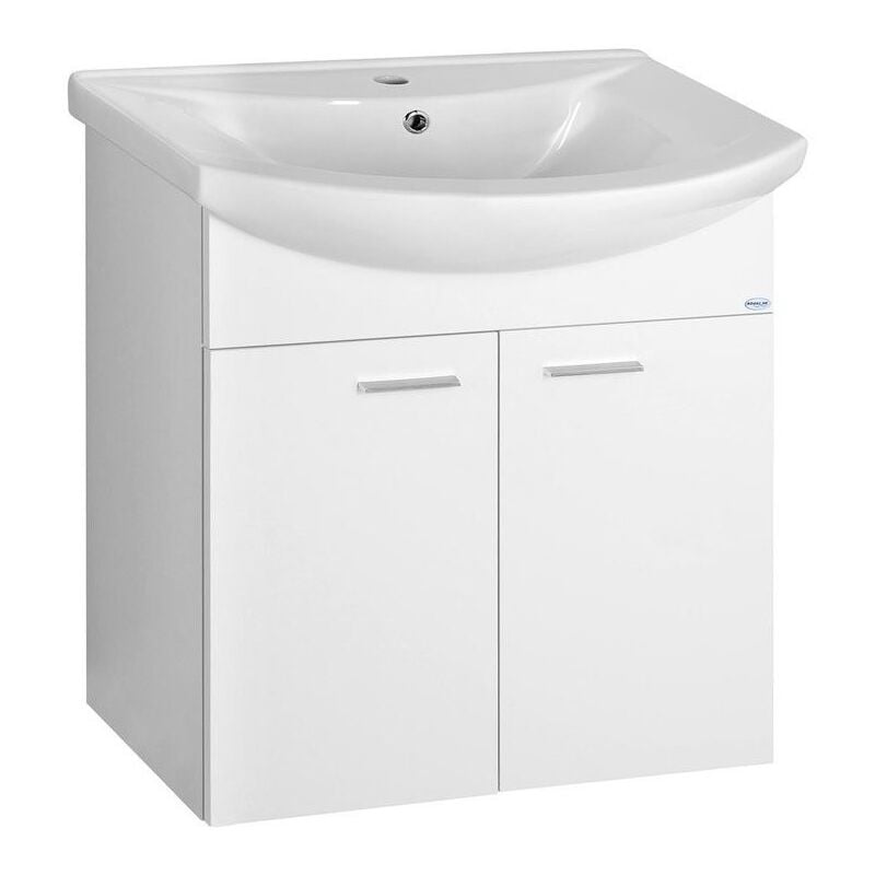 Aqualine - zoja Vanity Unité 61,5x74x32,5cm, blanc, porte 2x