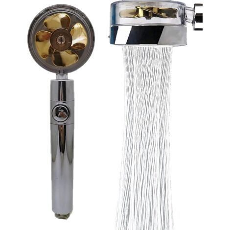 ZOLGINAH 1 Pièce Pommeau de douche à hélice à réglage haute pression multicolore pour enfants (jaune)