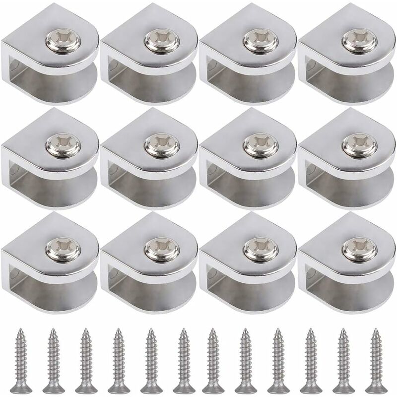 ZOLGINAH 12 pezzi di morsetti per vetro, supporto