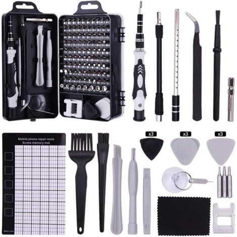 ZOLGINAH 122 en 1 Tournevis Precision Kit Tools, Portable Torx Tournevis Kit de Magnétique, Avec Triangle Complet Outils de Réparation Trousse, Pour PC Ordinateur/Laptop/iPhone/Lunettes/Smartphone