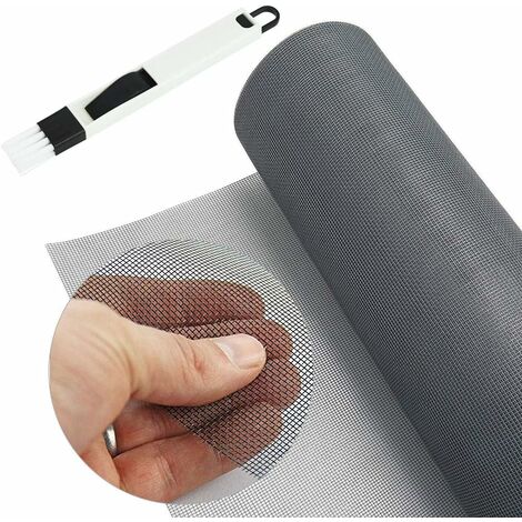 ZOLGINAH 1.22.5m Moustiquaire Sur mesure en Fibre de Verre Ignifuge Grand Store Toile Filet Voile Film Moustiquaire Plissée Adaptable Rigide Anti Moustique Mouche Insecte pour Porte Fenêtre Baie Vitré