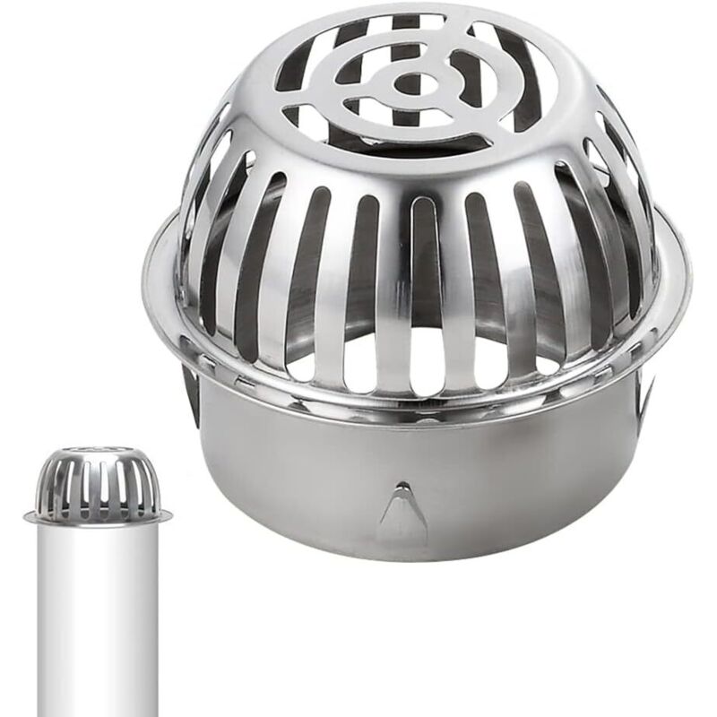 Filtres de gouttière 100 mm en acier inoxydable 304 Ø Le protège-gouttière empêche les tuyaux de toit, les feuilles et la mousse de se contaminer et