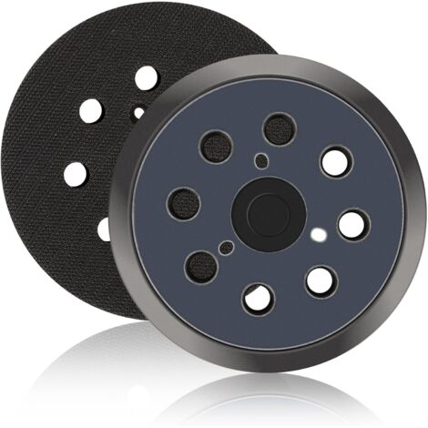 ZOLGINAH 2 Pièces 125mm Disques de ponçage à 8 trous Remplacement Orbitale à Crochet et Boucle pour Makita BO5010,BO5010,5030,5031,5041 pour DeWalt 151281-08 DW4388