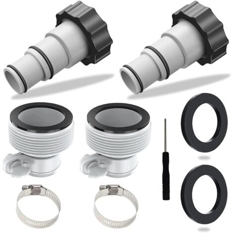 ZOLGINAH 2 uds adaptador de manguera de piscina, juego de adaptadores de manguera de piscina, adaptador de manguera de bomba, adaptador de manguera de piscina, adaptador de manguera de repuesto