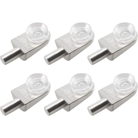 ZOLGINAH 20 clips para estante de pared, aleación de zinc, soporte para estante de vidrio, ventosa
