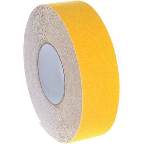 ZOLGINAH [20Mx5cm] Bande Antidérapante adhésive, Forte Adhésif, Ruban Autocollant Anti-dérapante, pour Intérieur et Extérieur, pour la Sécurité au Travail et la Maison. Bande Sécurité, Jaune, TKD5035 