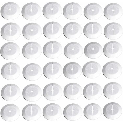 ZOLGINAH 36 piezas de cubiertas de tubería, radiador de tubería, radiadores de tubería de plástico para tuberías de calefacción, tuberías de agua fría y caliente, tuberías de gas, escudos de tubería s