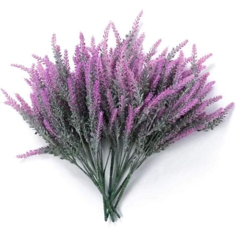 ZOLGINAH 4 PCS Simulation Lavande/Fleur Artificielle pour la décoration de Mariage à la Maison-Lotus Rouge
