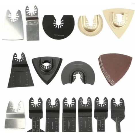 ZOLGINAH 40 hojas de sierra oscilante, juego de accesorios multiherramienta oscilante, hoja de sierra universal para Dremel, Bosch, Makita, Dewalt