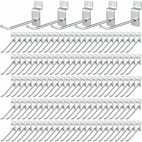 ZOLGINAH 50pcs 25cm Ganchos de pared de metal y cromo