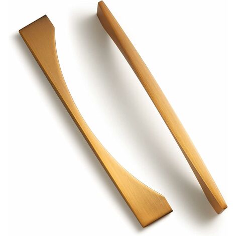ZOLGINAH 6 manijas negras para gabinetes de cocina, manijas para puertas de gabinetes, manijas para cajones en T (distancia del orificio 192 mm, café)