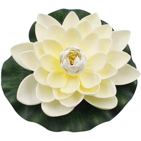ZOLGINAH 6 pièces Mousse Flottante Artificielle Fleur de Lotus étanche Petite Fleur de Lotus nénuphar pour la Maison Jardin étang décor de Mariage
