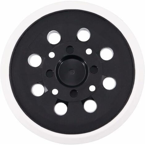 ZOLGINAH Almohadilla de lijado de 125 mm con gancho y bucle, 8 orificios, compatible con lijadora orbital Bosch PEX 300/400 AE de Poweka (blanco)