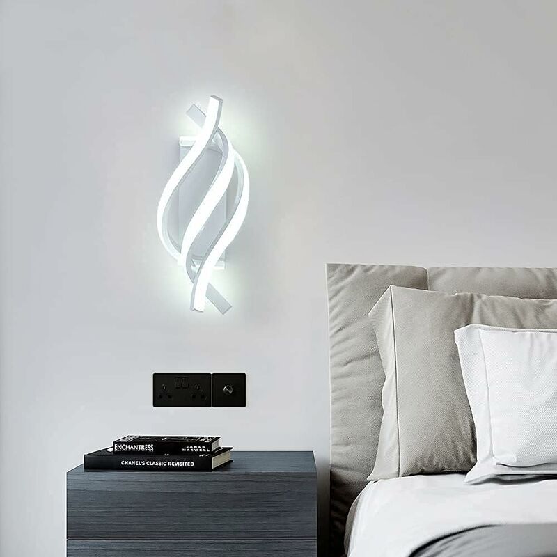 Image of Lampada da parete a led, lampada da parete moderna per interni 22W, lampada da parete in metallo creativa 1800LM per camera da letto casa corridoio