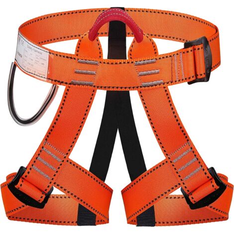 ZOLGINAH Baudrier Escalade Harnais d'escalade Ceinture de sécurité pour Femme Homme Escalade Alpinisme Montagne Descente en Rappel Demi-Corps CE Certificat