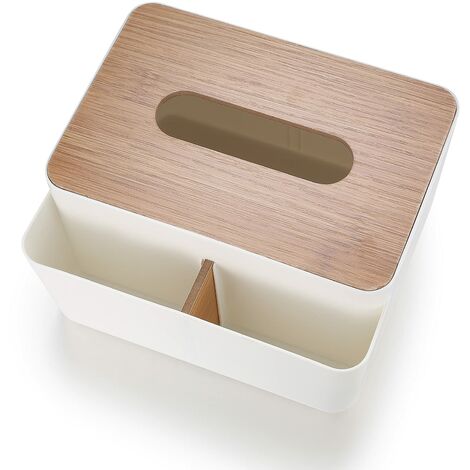 ZOLGINAH Boîte à Mouchoirs, Organisateur de Bureau Distributeur Mouchoirs, Boîte de Rangement Rectangulaire pour comptoirs de vanité de Salle de Bain de Bureau à Domicile