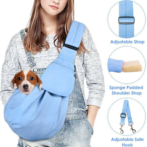 ZOLGINAH Bolsa de transporte para perros, bolsa de hombro manos libres para mascotas pequeñas con correa ajustable, adecuada para llevar mascotas pequeñas en viajes al aire libre