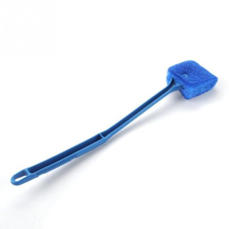 ZOLGINAH Brosse de Nettoyage Aquarium, Éponge Aquarium Nettoyage Anti Rayure Nettoyeur Aquarium Vitre avec Poignée Plastique Antidérapante pour Algues Verre Fenêtre Masion Aquariums (Bleu)