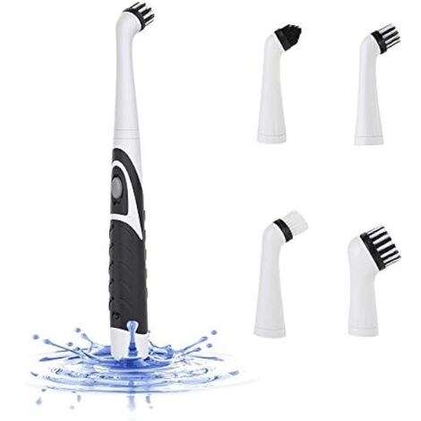 ZOLGINAH Brosse de Nettoyage électrique, Brosse de Nettoyage électrique 4 en 1 pour Baignoire de Cuisine de Salle de Bain Domestique