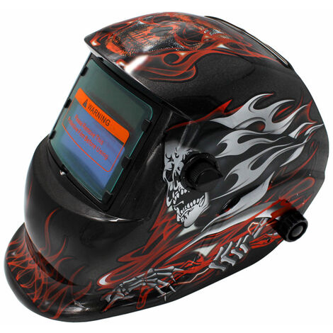 ZOLGINAH Casco de soldadura automático - Máscara de soldadura con 2 lentes y 2 sensores de filtro de sombra ajustable DIN9-13 para soldadura por arco MIG TIG MAG [Clase de eficiencia energética A+++]