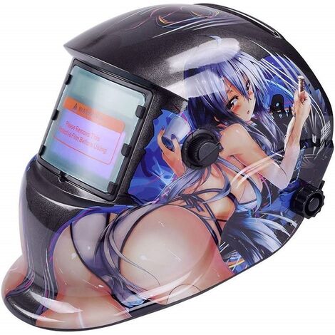 ZOLGINAH Casco de soldadura automático - Máscara de soldadura con 2 lentes y 2 sensores de filtro de sombra ajustable DIN9-13 para soldadura por arco MIG TIG MAG [Clase de eficiencia energética A+++]