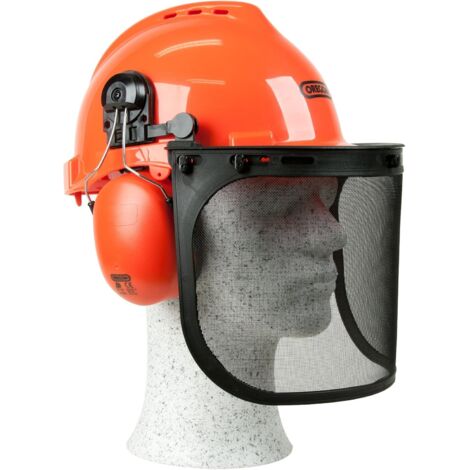 ZOLGINAH Casque de Sécurité pour Tronçonneuse avec Protections Auditives et Visière en Maille d'Acier