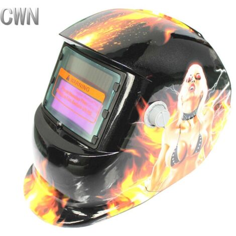 ZOLGINAH Casque de Soudure Automatique - Masque de Soudure avec 2 Lentilles et 2 Capteurs de filtre à ombre réglables DIN9-13 pour le soudage à l'arc de MIG TIG MAG [Classe énergétique A+++]