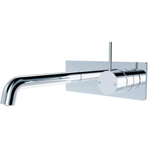 ZOLGINAH Chromage Robinet Lavabo Robinet Mural Pour Salle de Bain Kit Robinet Baignoire Robinet Mural de Lavabo Pour Salle de Bains Robinets de Baignoires Mitigeur Chromé