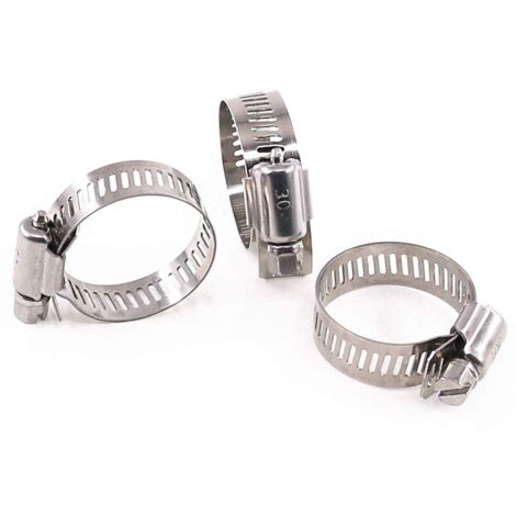 ZOLGINAH Collier de Serrage Tuyau Pinces 141-165(12mm) Réglable en 304 Acier Inoxydable Tuyau Clips A Vis de Tuyau de l'eau pour Famille Tuyau D'eau,carburant tube,Tube D'automobiless Clips 10PCS