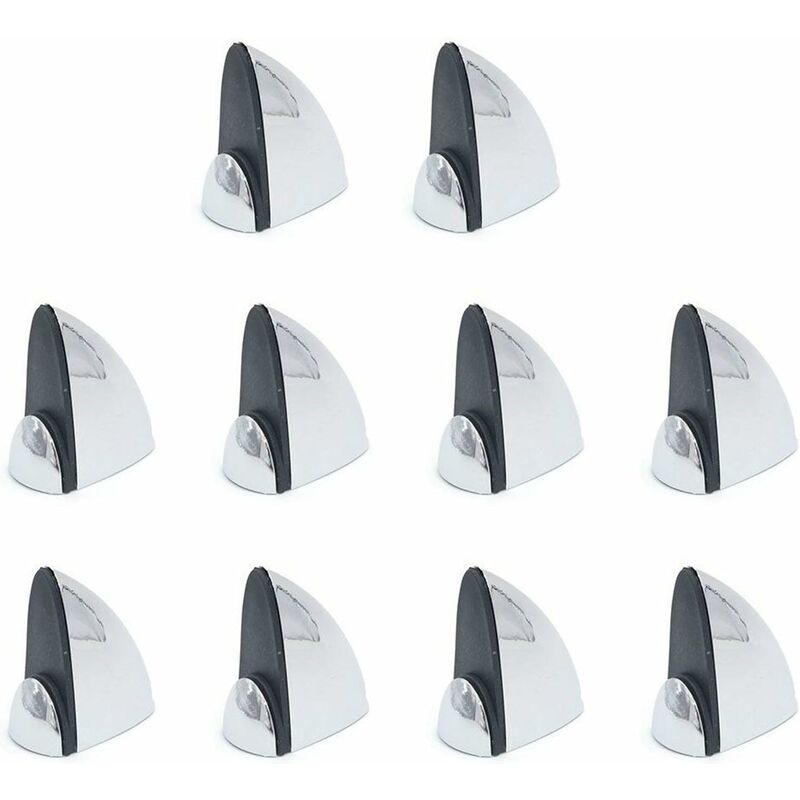 Confezione da 10 morsetti in vetro per ripiano in