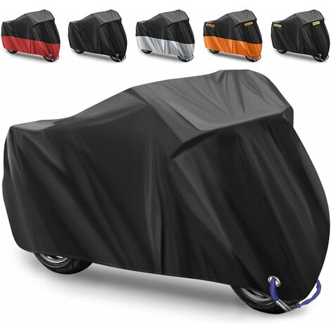 ZOLGINAH Cubierta para motocicleta Cubierta para motocicleta Cubierta impermeable para exteriores Cubierta para motocicleta hecha de tela Oxford 210D para motocicleta, resistente a la lluvia, protecci