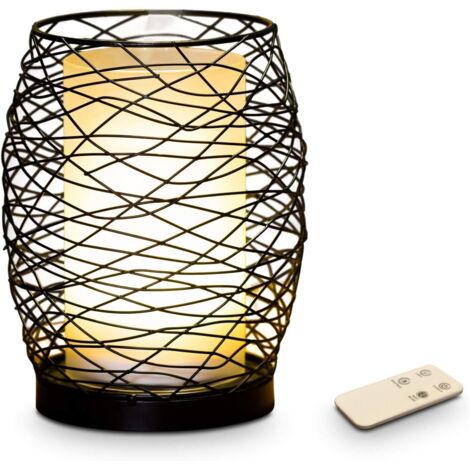 ZOLGINAH Diffuseur d’Huile Essentielle Volupsia – Diffuseur Ultrasonique Aromathérapie à Froid - Diffuseur Électrique Parfum Maison avec Télécommande - Éclairage LED Effet Bougie – en Métal et Verre