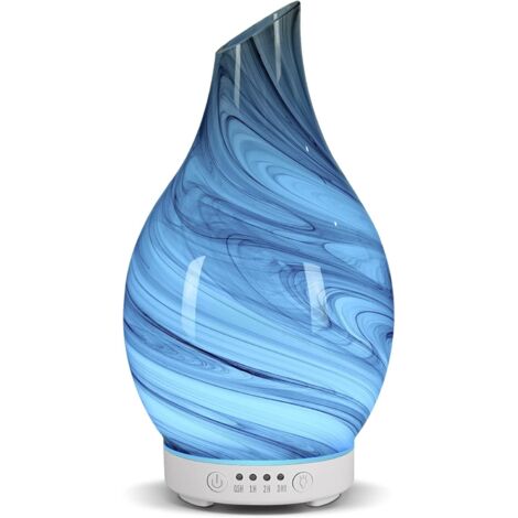 ZOLGINAH Diffuseur D'huiles Essentielles Diffuseur d'air Electrique Humidificateur pour Huiles Essentielles Diffuseur D'arôme à Ultrasons 100 ML Arrêt Automatique pour Bureau à Domicile Spa (Vase à Cr