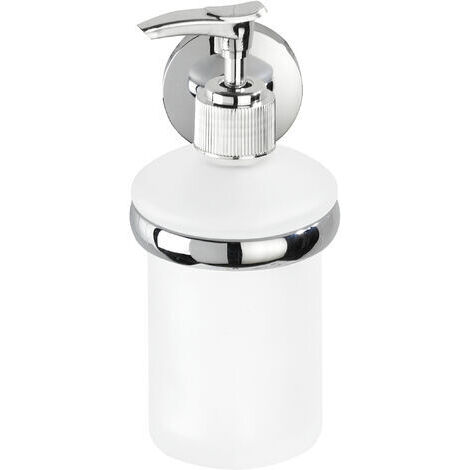 ZOLGINAH Distributeur de savon liquide mural Cuba, Zinc, 7x17x11,5 cm, Brillant – Chromé