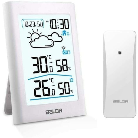 2079 Termómetro para interiores y exteriores, monitor de temperatura y  humedad inalámbrico, termómetro interior exterior para el hogar con sensor  de