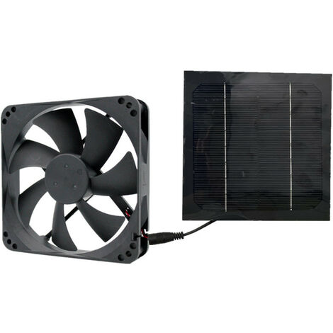 ZOLGINAH Extractor de panel solar USB, extractor portátil impermeable IP65, extractor de aire de 20 W 12 V para invernaderos, casas de mascotas