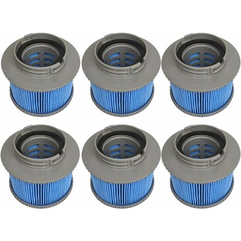 ZOLGINAH Filtros de repuesto para piscina, hotsubbs y spas Cartuchos de filtro de piscina para filtro de spa, bomba de cartucho de filtro para MSPA FD2089 (edición mejorada de 6 filtros)