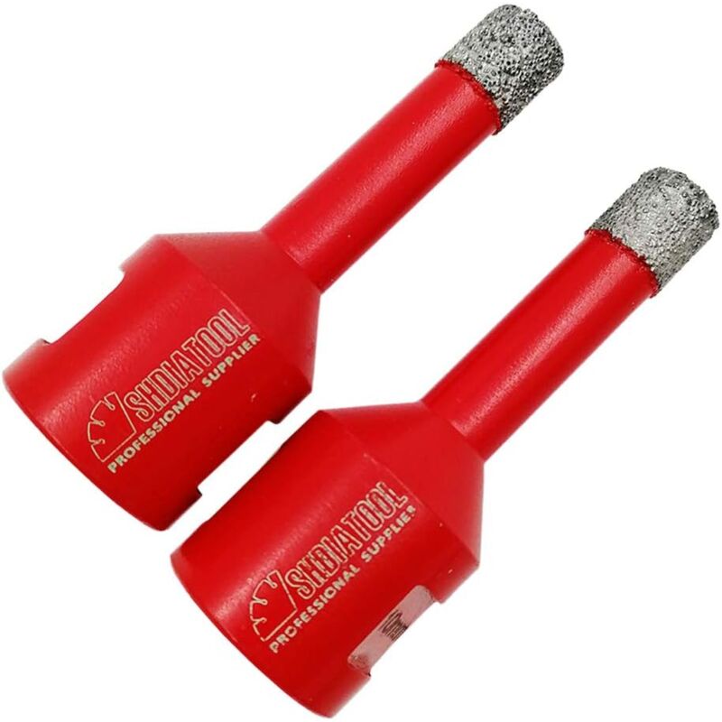 Zolginah - Ineasicer Forets Diamant 2 Pièces 10mm Trépans de Forage avec Filetage M14 pour Perçage à sec en Porcelaine Carrelage Granit Marbre