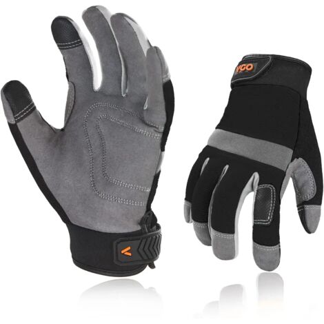 ZOLGINAH Gants de Travail de Sécurité, Gants de Constructeur, Gants de Jardinage, Gants de Mécanicien Légers (SL7584)