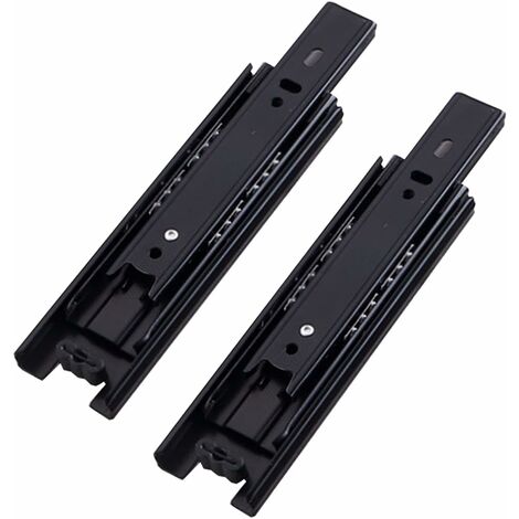 ZOLGINAH Guías para cajones con rodamientos de bolas, guías para cajones de metal, montaje lateral de 100 mm, capacidad de carga de 45 kg, guías para cajones, 4 pulgadas