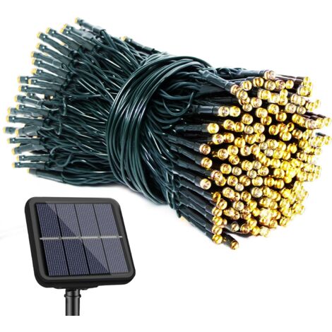 ZOLGINAH Guirnaldas de Luces Solares, 22M 200 LED Guirnaldas de Luces Solares para Exteriores 8 Modos Guirnaldas de Luces LED Solares Impermeables para Jardín, Patio, Navidad, Boda, Fiesta (Blanco Cál