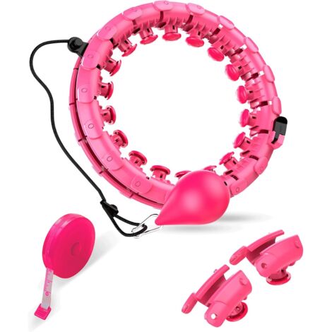 ZOLGINAH Hula smart Fitness Massage cerceau pour adultes et enfants pour perdre du poids, 24 + 2 segments de nœud amovibles, réglage parfait de la taille, cerceau intelligent adapté pour l'extérieur