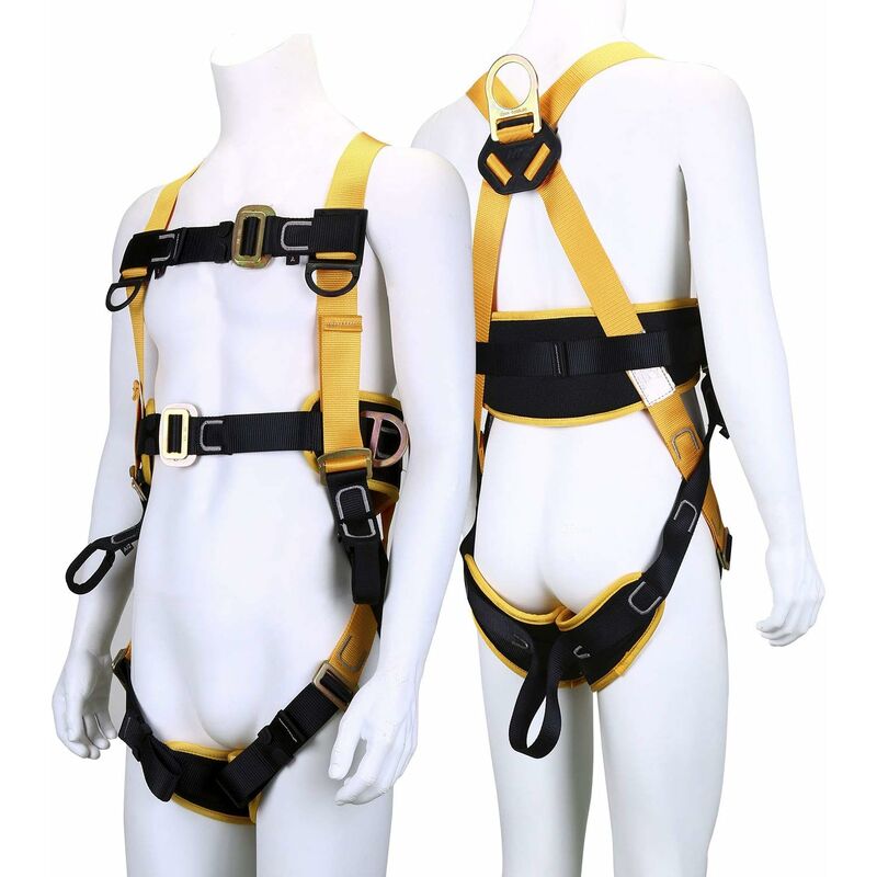 Image of Zolginah - Imbracatura di sicurezza durevole, ergonomica, regolabile, protezione anticaduta, imbracatura da arrampicata, protezione anticaduta,
