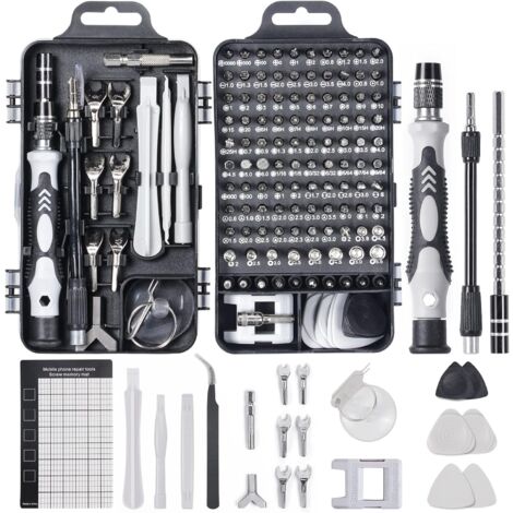 ZOLGINAH Kit de destornilladores de precisión 135 en 1, nueva versión, herramientas de reparación profesionales, juego de destornilladores, juego de destornilladores magnéticos para iPhone, portátil, 