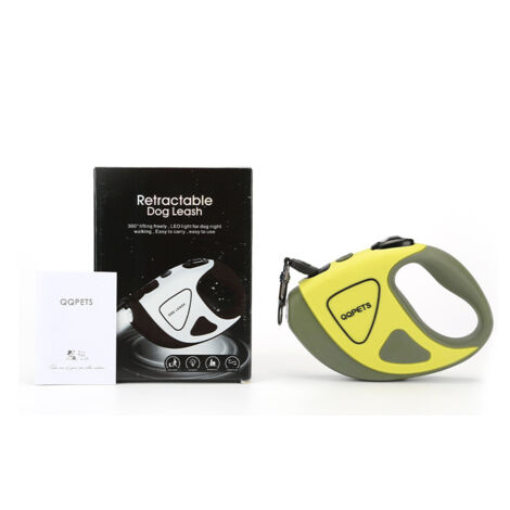 ZOLGINAH Laisse Chien Enrouleur 5m, Laisses Rétractables pour Chiens(Jusqu'à 50Kg), avec Ruban en Nylon Solide, Un Boutton S'arrêter/Bloquer, Grande Poignée Ergonomique,pour Petit, Moyen Chiens