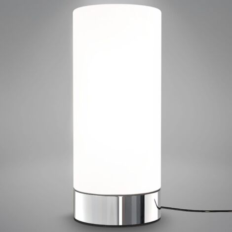 ZOLGINAH Lámpara de noche regulable, 3 niveles de brillo, Lámpara de mesa con función táctil, Luz de lectura, Luz de habitación infantil, E14, 230V, IP20