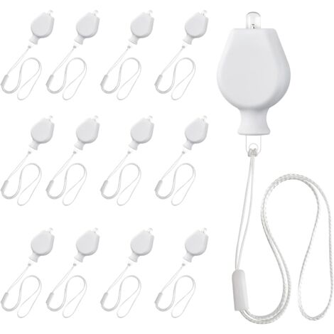 ZOLGINAH Lámparas de Globo LED 12 Piezas Lampion LED, Luz de Globo LED para Linterna de Papel Decoración de Boda Halloween Navidad (Blanco Frío, No Intermitente)