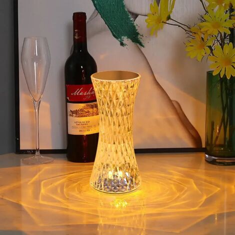 ZOLGINAH Lampe de Chevet Acrylique, [16 Couleurs 4 Modes] Lampe de Bureau LED Tactile avec Télécommande, Chambre, Salon Changement de Couleur RGB…