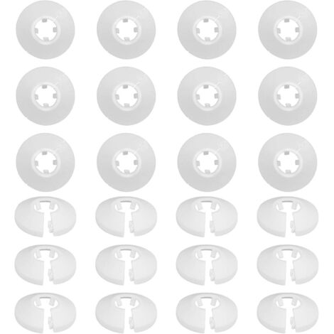 Zolginah – Lot de 30 cache-tuyaux en plastique pour radiateur – Résistant à l'usure – Installation rapide – Pour tuyaux de chauffage et sanitaires
